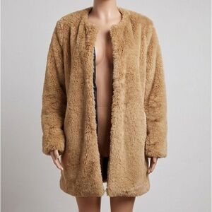 Zara Women's Brown Teddy Jacket
